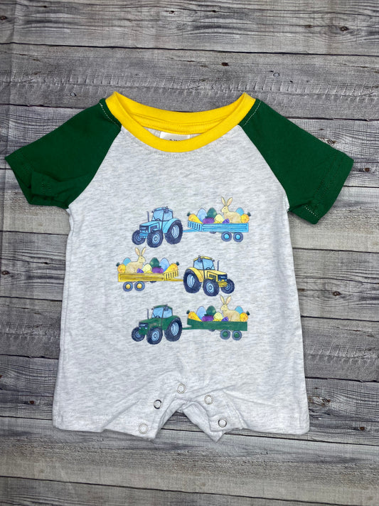 Tractor Egg Romper