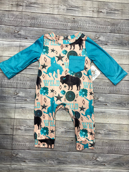 Wild Bison Romper