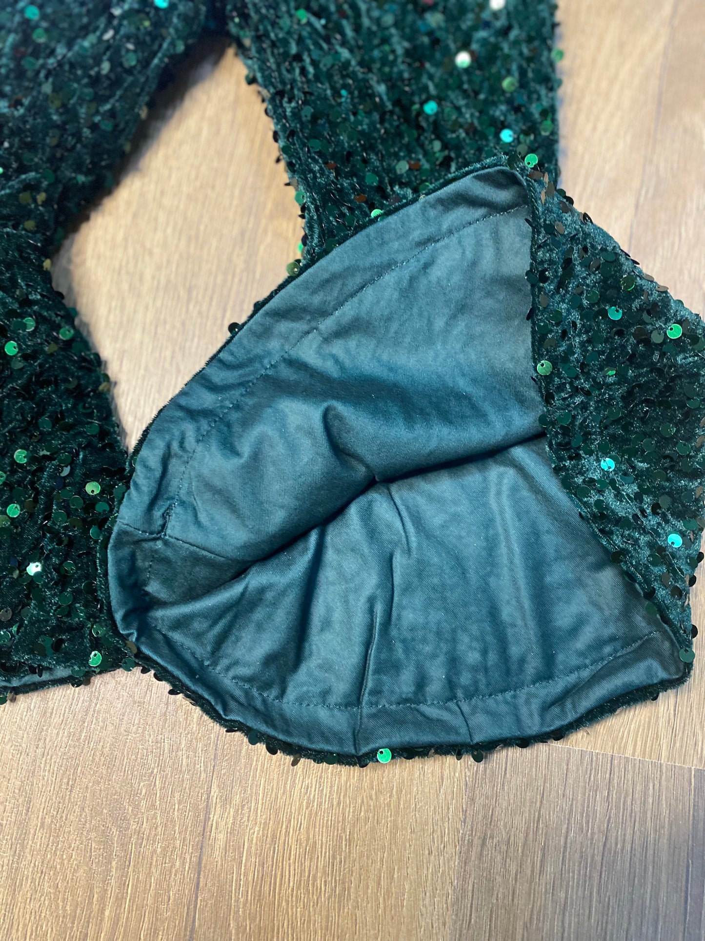 Forest Green Sequin Bells