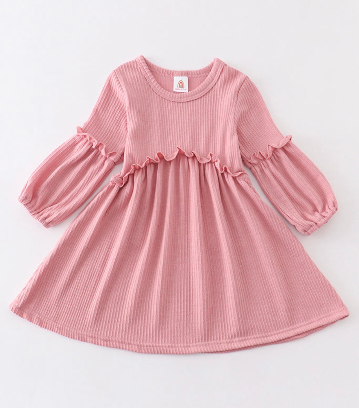 Blush Ruffle  Dress