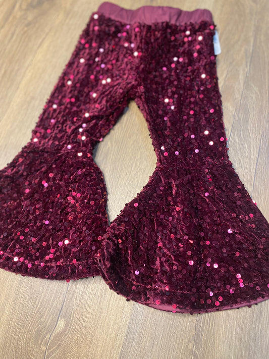 Burgundy Sequin Bells