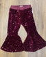 Burgundy Sequin Bells