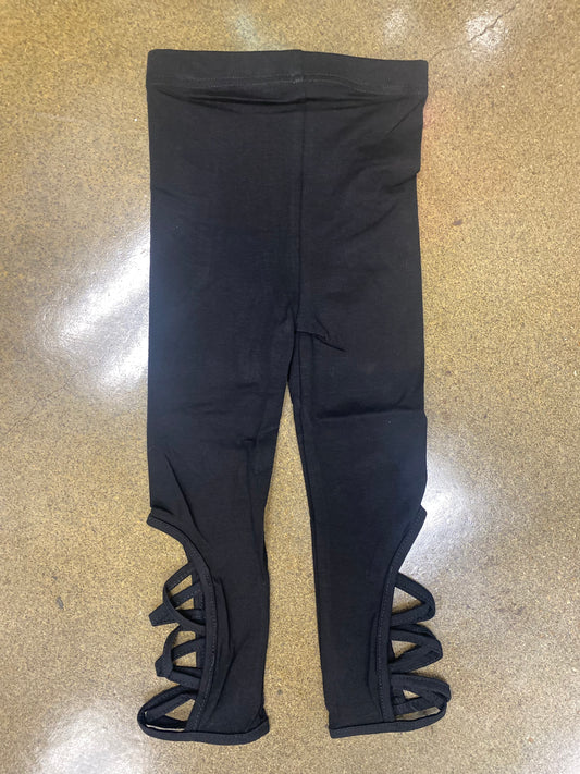 Black Leg Hole Leggings