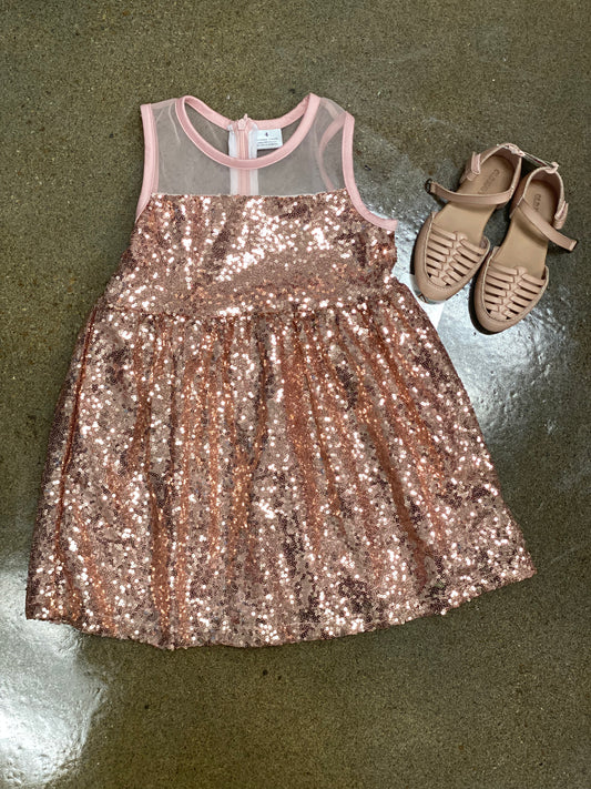 Pink Sequin Dress