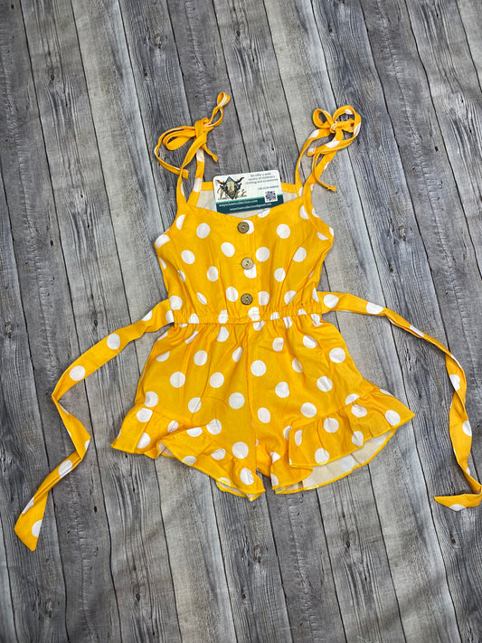 Yellow Polka Dot Romper